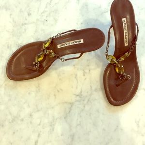 Manolo blahnik saddles 8.5 NWT